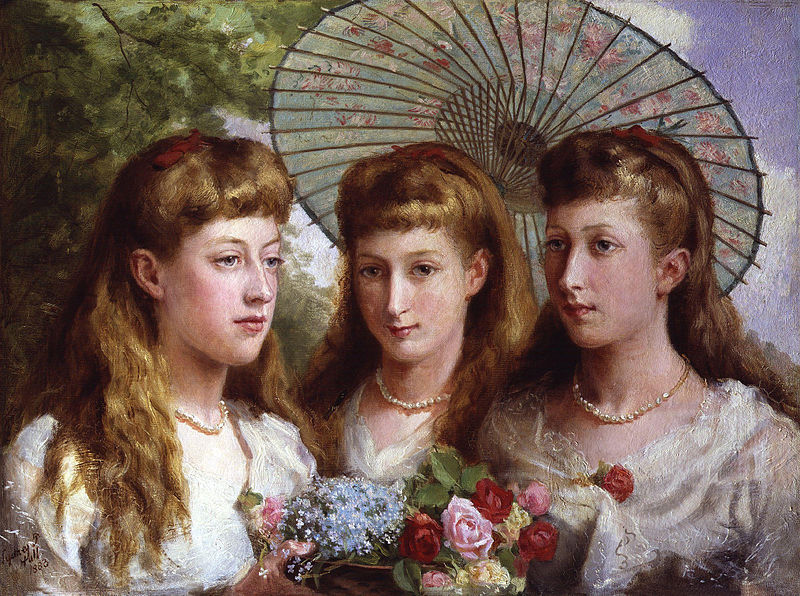 The three daughters of King Edward VII and Queen Alexandra