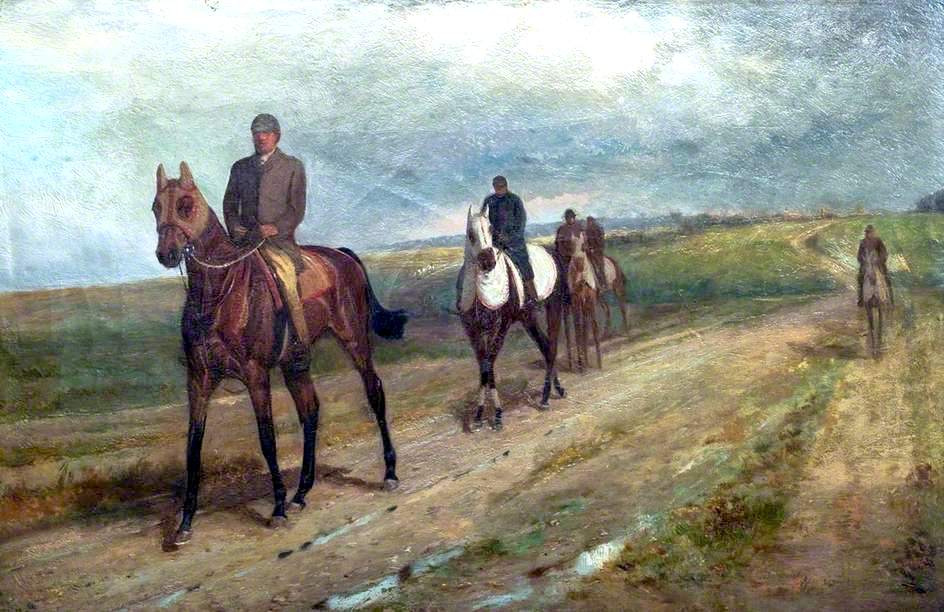 Horses Returning from Exercise, Newmarket Heath, Suffolk