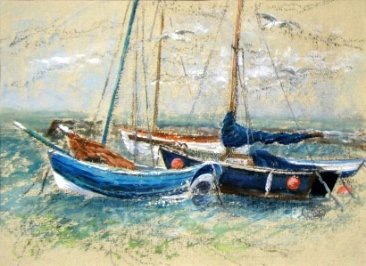 Boats in Harbour, Northumberland