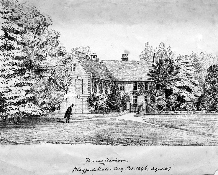 Thomas Clarkson, Playford Hall, Aug 31 1846, aged 87