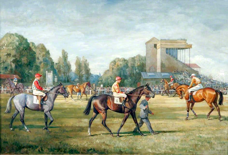 Racehorses Parading