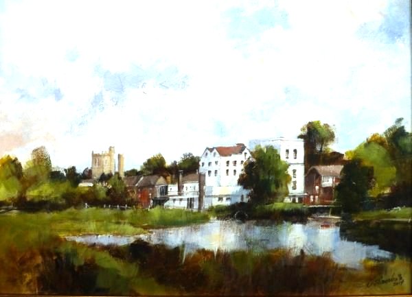 Mill Hotel across the Water Meadows, Sudbury