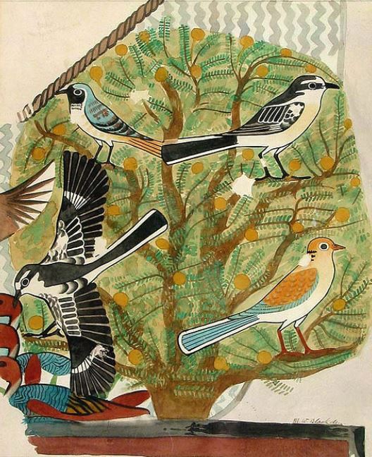 Birds in Acacia Tree