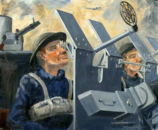 Anti-Aircraft Gun and Crew