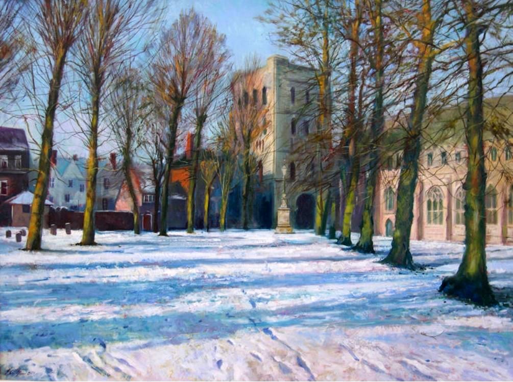 Abbey Gardens in Winter