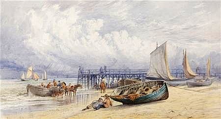 Boats Unloading on Yarmouth Beach