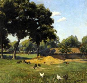 Chickens in a Farmyard