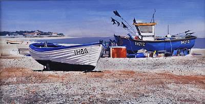 Blue Fishing Boats, Aldeburgh Beach