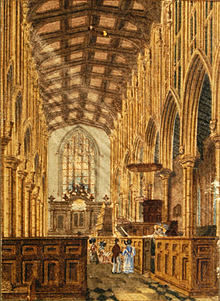 Interior of Long Melford Church, Suffolk