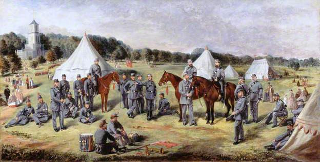 The 1st Administrative Battalion of the Norfolk Volunteers at Gunton Park