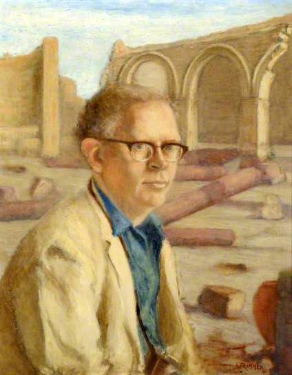 Reverend Professor Jack Martin Plumley (1910-1999), Chair of Egyptology (1955–1977), at Qasr Ibrim