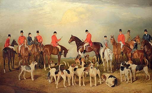 The Burton Hunt, with Lincoln Cathedral in the distance