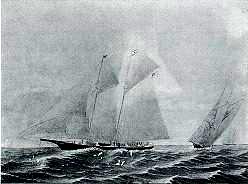 Racing Sloop of J. Gordon Bennett