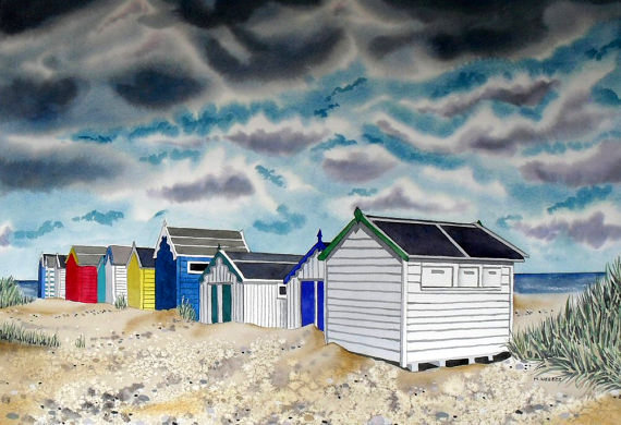 Beach Huts at Southwold