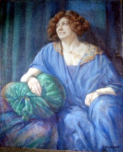 Portrait of a Lady in a Blue Dress