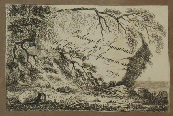 Rocky Landscape; frontispiece to a set of prints 