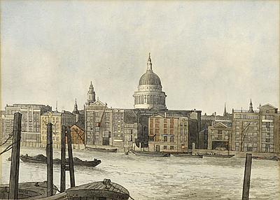 St. Paul’s Cathedral from the South Bank of the Thames