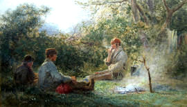Gypsies Around a Camp Fire