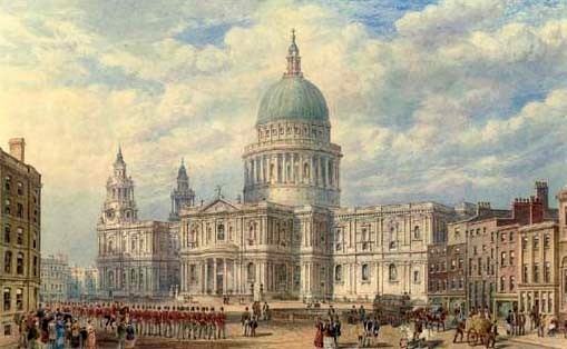 View of St Paul's Cathedral, London