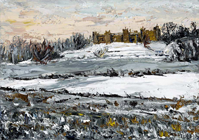 Framlingham Castle in the Snow