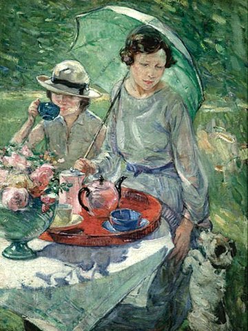 Tea Table in the Garden