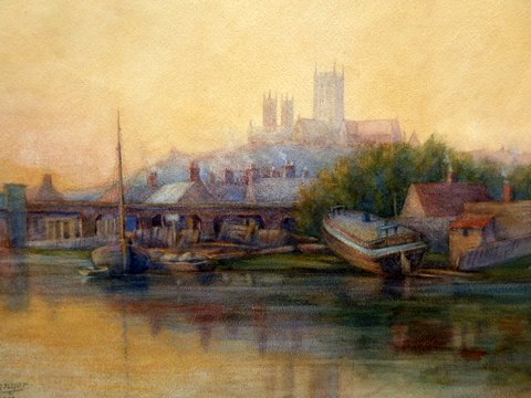 View of the Cathedral and City of Lincoln