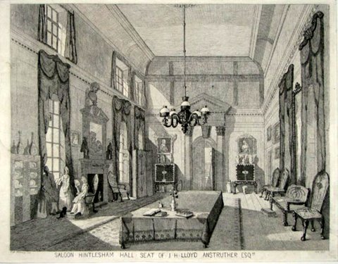 Saloon at Hintlesham Hall, Seat of J.H. Lloyd Anstruther Esqre