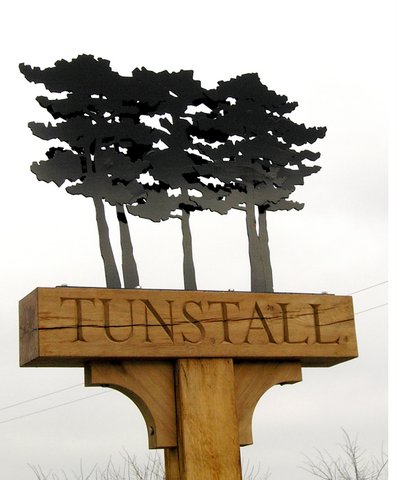 Tunstall Village Sign