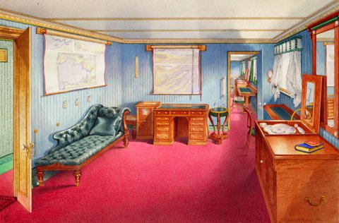 The Interior of the Royal Yacht, Victoria and Albert II