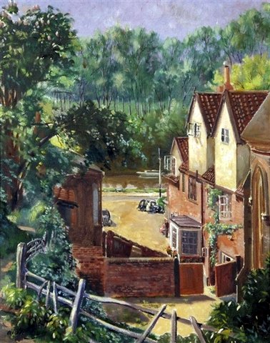 View Of Houses And River