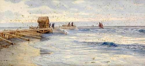 Figures on Southwold Pier