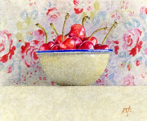 Cherries in a Bowl