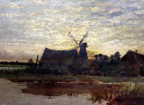 Windmill on River
