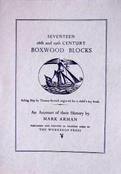A Prospectus for Seventeen 18th and 19th Century Boxwood Blocks.