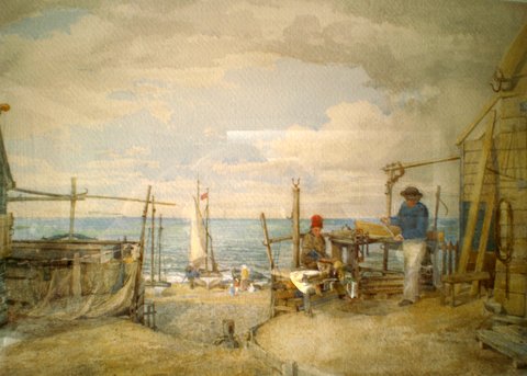 Fishermen on the Beach at Southwold