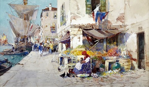 A Stall on the Zattere, Venice