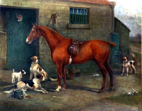 Horse and Hounds outside Stables