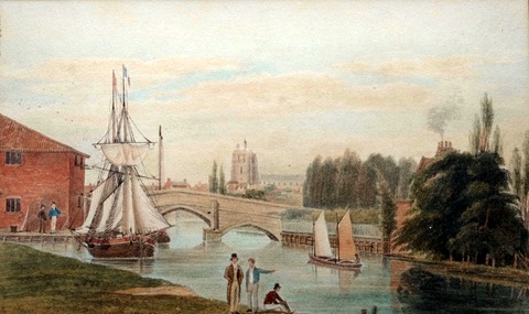 The Port of Beccles in 1832