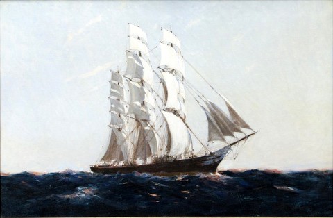 The Cutty Sark under Full Sail