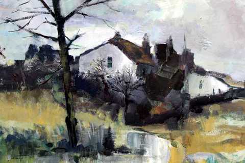 Landscape with Cottages