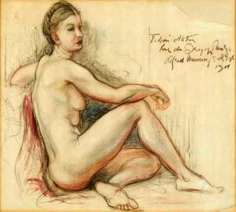 A Seated Female Nude