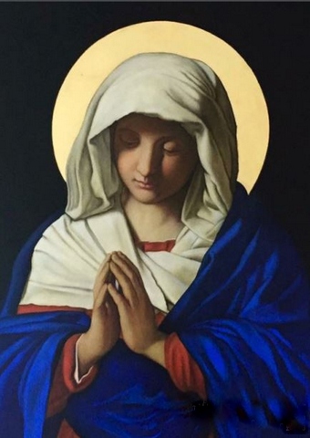 The Virgin Prayer Study after Sassoterrato