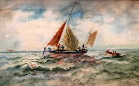 Fishing Boats off the Essex Coast