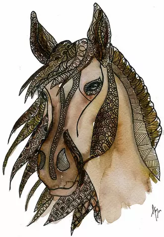 Zetangle Horse