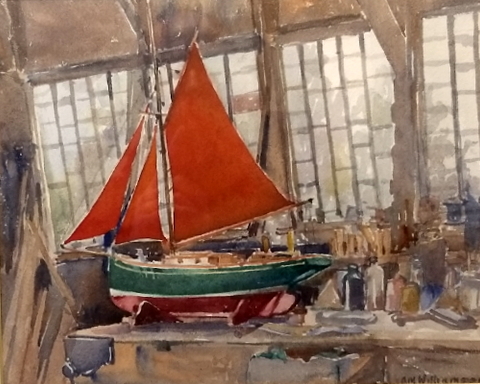 Toy Yacht in Workshop 