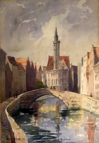 Canal Scene, Bruges