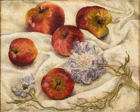 Still Life with Apples and Flowers