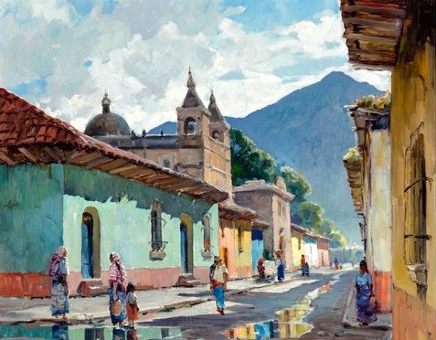 Calle de la Escuela de Christo, Antigua, Guatemala