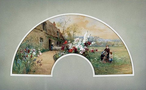 The Secret Garden - Design for a Fan