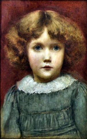 Portrait of a Young Auburn Haired Boy
